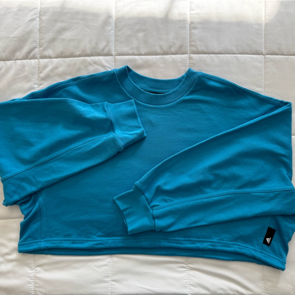 Adidas Studio Lounge Summer Crew Sweatshirt Size XL NWT